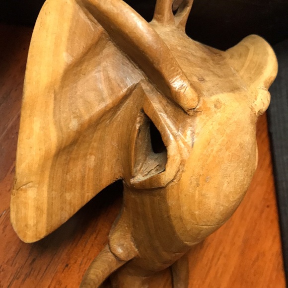 Vintage Wooden Elephant Mask Shadowbox Frame - Picture 4 of 9